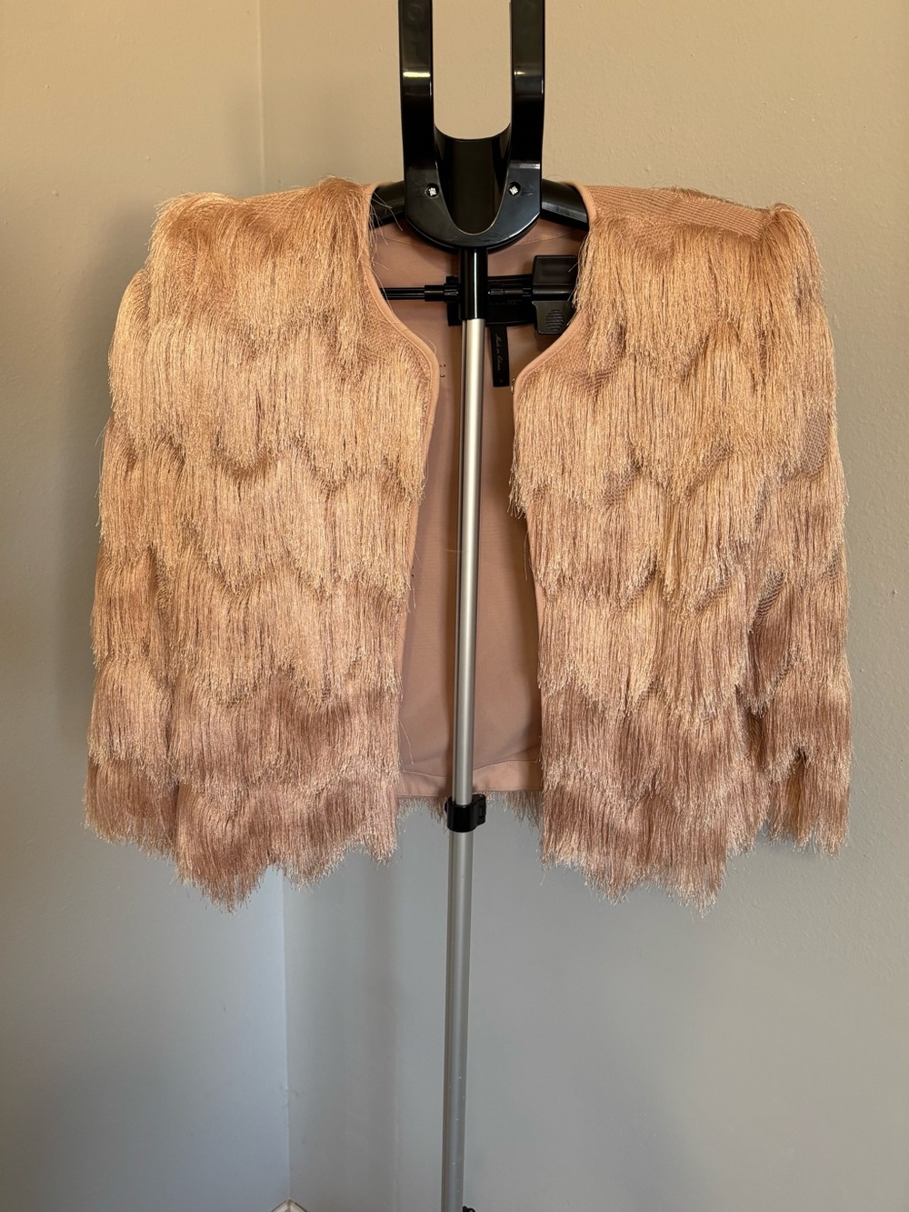 BCBGMaxAzria Jaxon Fringe Cropped Jacket